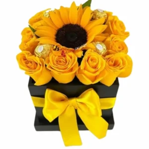 Box con girasoles