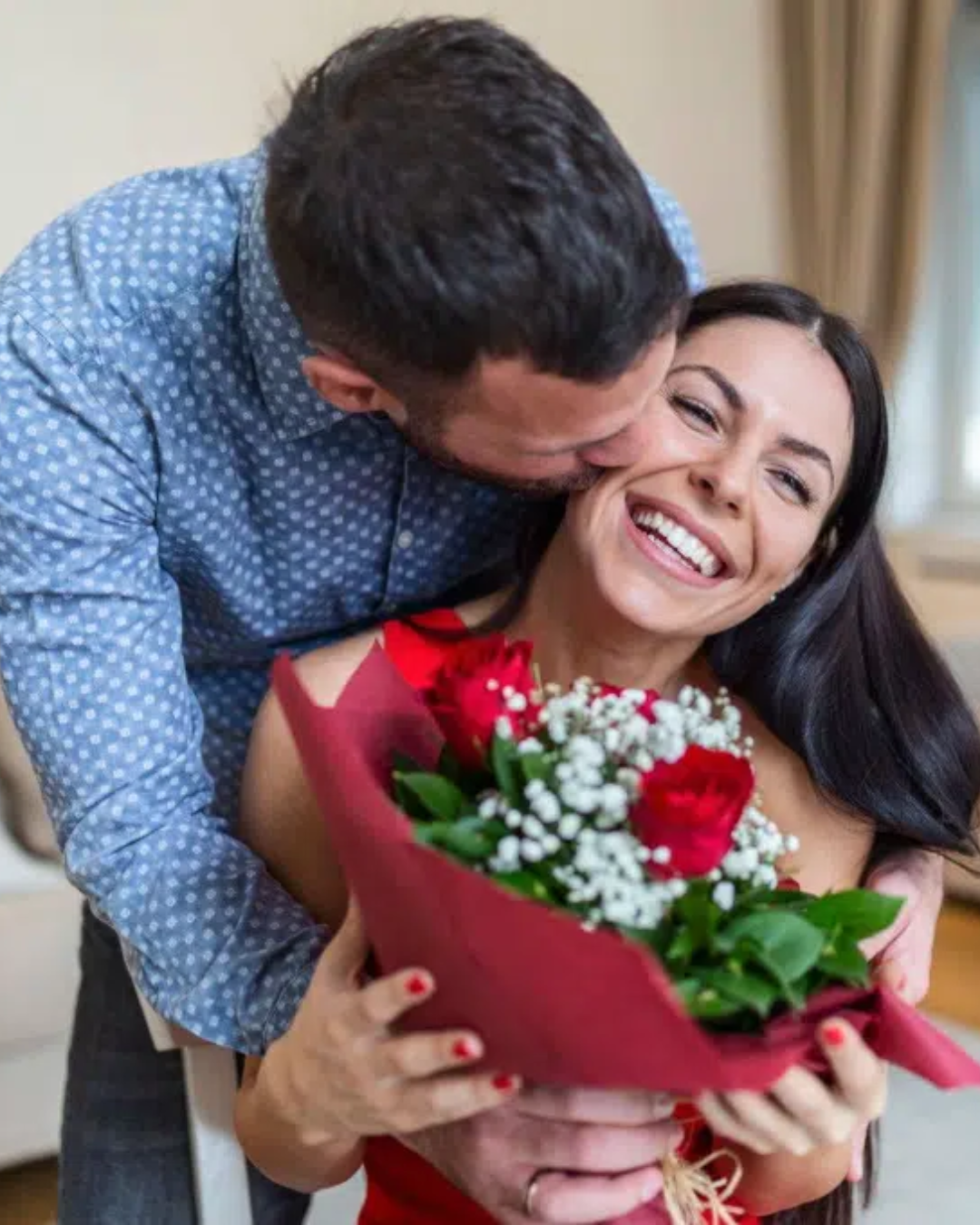 hombre y mujer enamorados