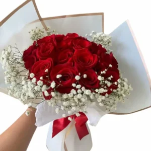 Rosas con lluvia