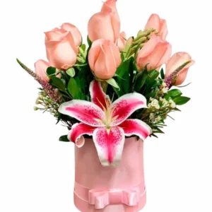 rosas, lirio