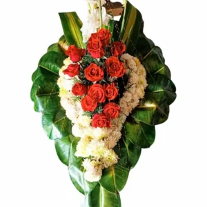 Lágrima con rosas rojas