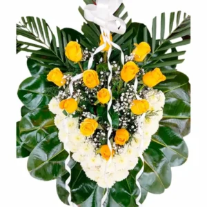 Lágrima con rosas amarillas
