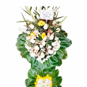 Cruz fúnebre blanca