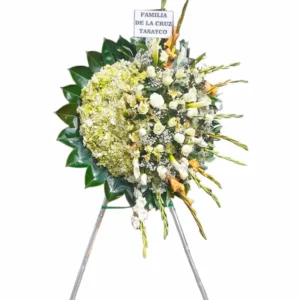 Corona Fúnebre Blanca
